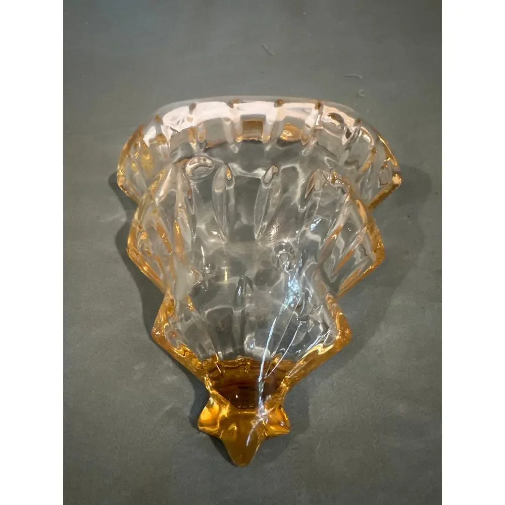 Studio Nova Yuletide Spirit Crystal Christmas Tree Candy Dish Gold Trim Japan